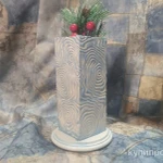 Фото №2 Интерьерная ваза для сухостоя из гипса