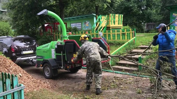 Фото Дробление веток. Измельчитель деревьев в г. Ивантеевка. 