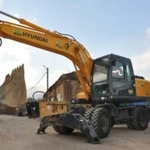 Аренда Услуги Экскаватора колесного Hyundai r170W 0,6м3