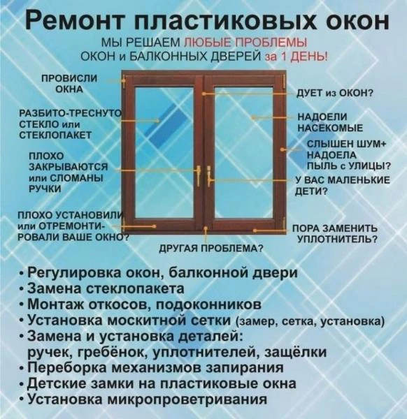 Фото Ремонт окон
