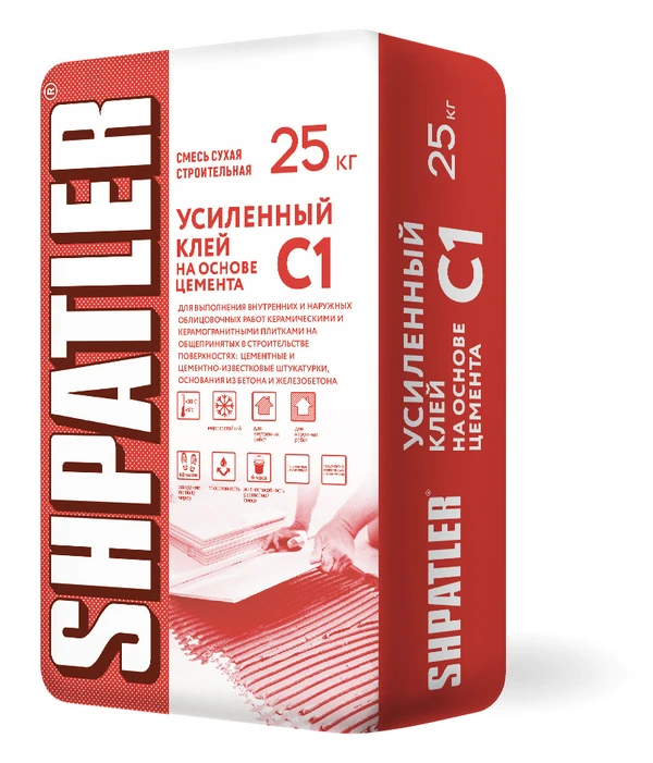 Фото Шпатлер Усиленный С1 Клей для керамической плитки