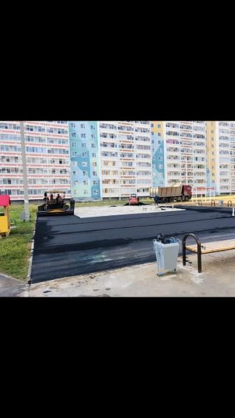 Фото Укладка асфальта