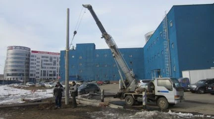 Фото Установка/Монтаж/Демонтаж столбов и опор лэп