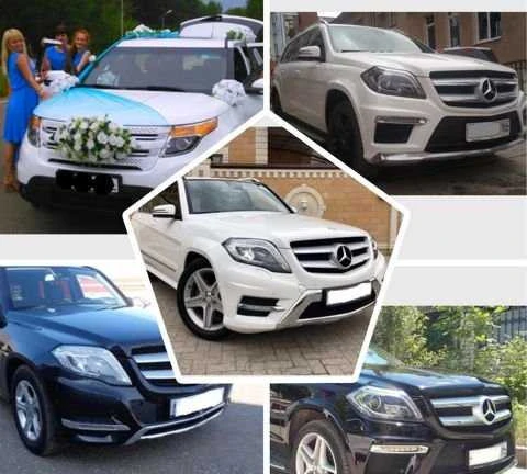 Фото Авто на свадьбу Мерседес GLK, GL,Форд, Порше коен