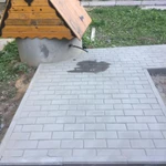 Фото №4 Укладка брусчатки и бордюра