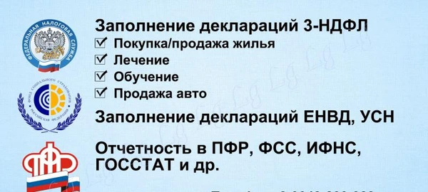 Фото Заполнение деклараций