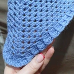 Фото №4 Пончо ручной вязки крючком