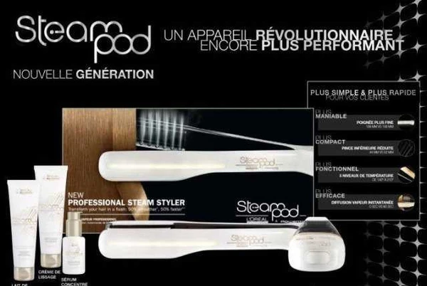 Фото Выпрямление волос паровым утюжком фирмы LOreal