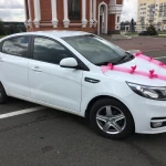 Авто на свадьбу новый Kia Rio седан (белый)