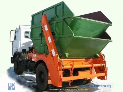 Фото Вывоз мусора контейнером бункером в Краснодаре