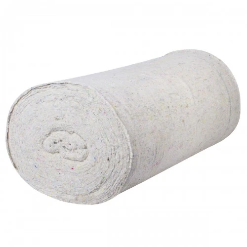 Фото Полотно холстопрошивное нетканое белое шириной 75см длина 50м