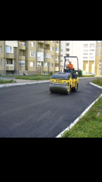 Фото Укладка асфальта асфальтирование дорог 