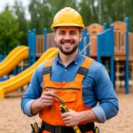 фото Сборка детских комплексов, площадок, лабиринтов