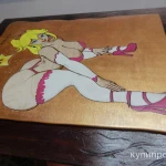 Фото №3 Картина Принцесса Персик (Марио ) Выжигание