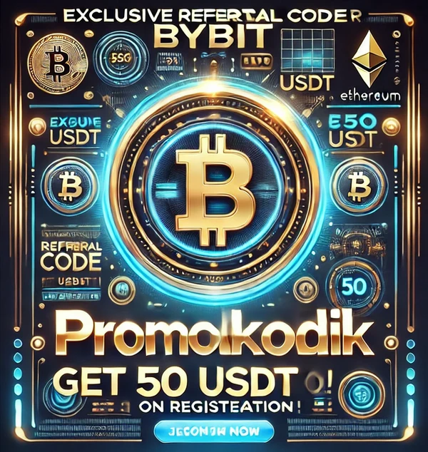 Фото Реферальный код Bybit - Бонус 50 usdt: promokodik