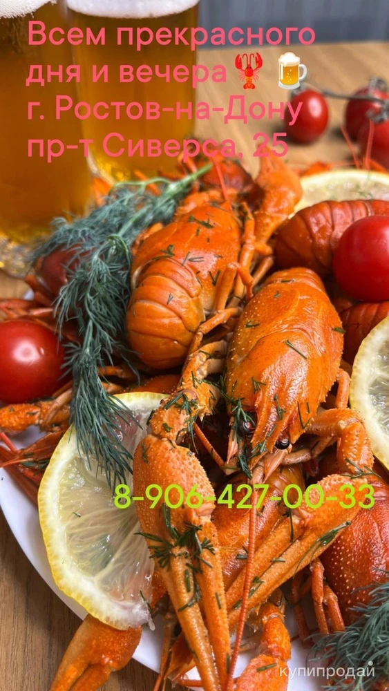 Фото Раки живые и вареные