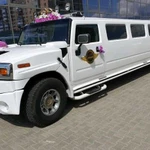 Лимузин Hummer H2 белоснежный