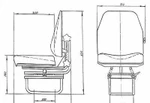 фото Кресло крановое (сиденье машиниста) У7920.01Б Производитель