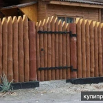 Фото №6 Изготовление заборов и оград из стволов и веток