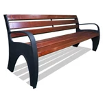 Фото №2 Скамейка парковая «ВОЛНА» (2 м)