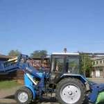 Аренда трактора мтз с щеткой и погрузчиком Беларус