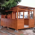 Деревянная беседка крыша домиком 2000*3000 мм