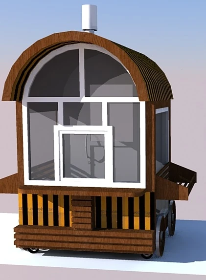 Фото Киоска - карета для продажа цветов