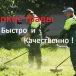 Покос травы и спил деревьев