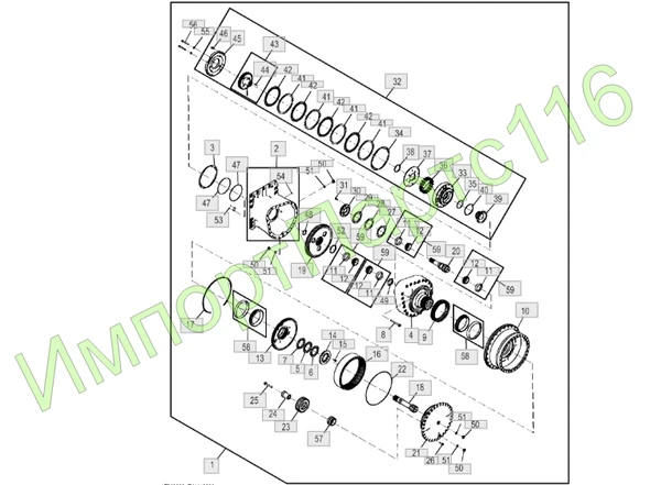 Фото Запчасти на бульдозер John Deere 750J 850J