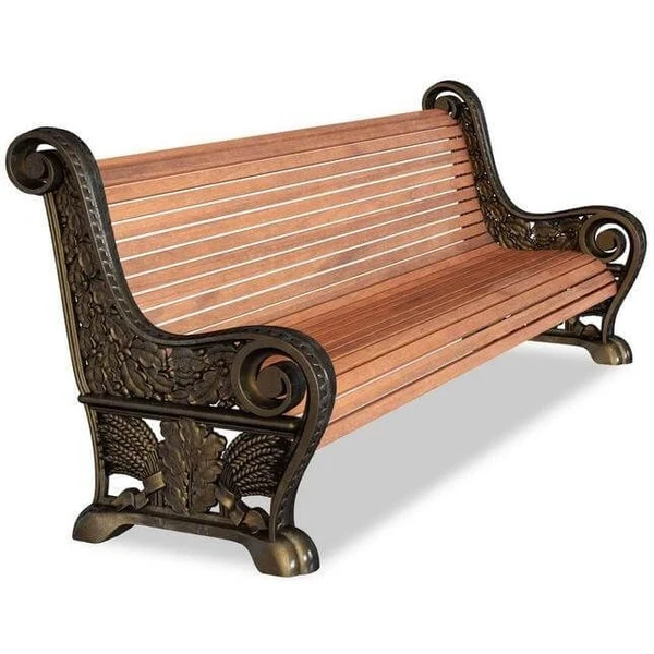 Фото Чугунная скамейка «ВДНХ» (3.3 м)