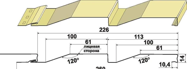 Фото Металлосайдинг Корабельная Доска