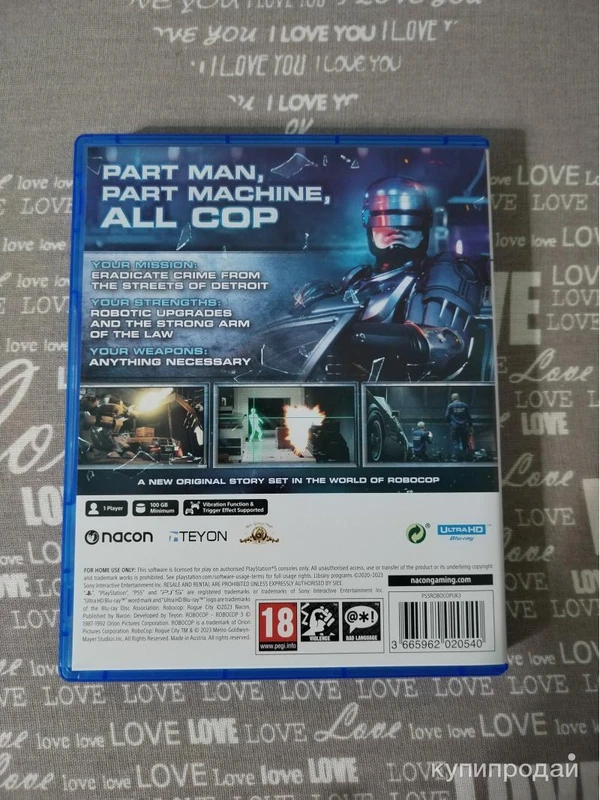 Фото Диск с игрой RoboCop Rogue City для PS5