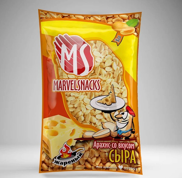 Фото Арахис со вкусом сыра "Marvelsnacks"70гр-35шт