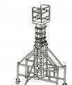 фото Поъемники. Подъемник передвижной телескопический. Вышка алюм