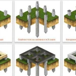 Фундамент на жб забивных железобетонных сваях ж/б