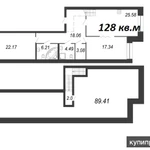 Фото №5 3-к квартира, 128 м2, 2/5 эт.