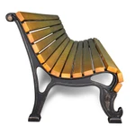 Фото №6 Скамейки чугунная «КРАСНОДАР» (2.5 м)