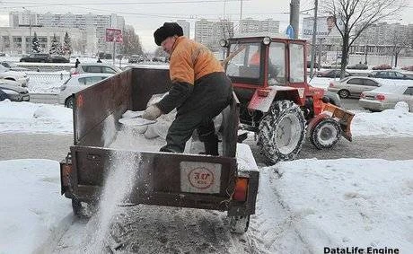 Фото Техническая соль в мешках