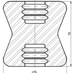 фото Неармированный опорно-стержневой изолятор 2820