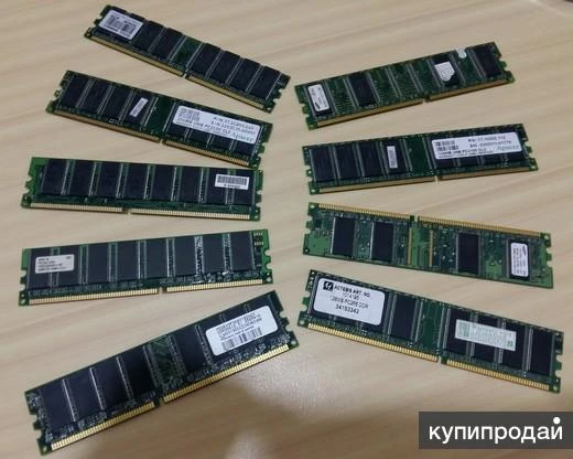 Фото планки оперативная память озу DDR 128 Mb DDR 256 Mb