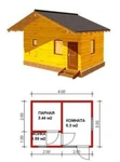 фото Каркасная баня с парилкой 2-ве комнаты, 1-н эт.