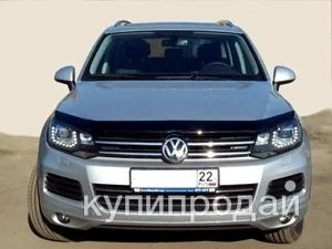 Фото Дефлектор капота SIM для Volkswagen Touareg [2010-2018] NLDSVOTOU1012