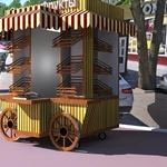 Фото №3 Телега - киоска для продажи фрукты - овощи