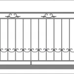 Фото №6 Балконные ограждения с элементами ковки.