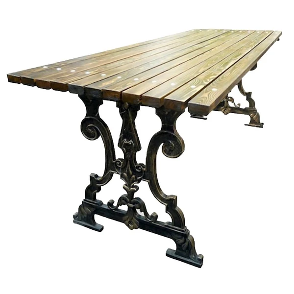 Фото Стол садовый чугунный «АМПИР» (2 м)