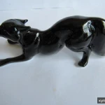 Фото №6 Лиса рыжая полярная чернобурая фигурка фарфор,новая