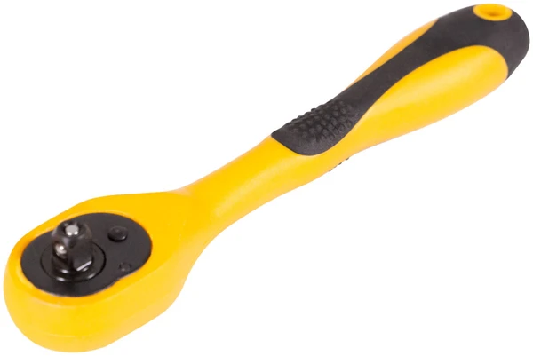 Фото Вороток (трещотка), механизм легированная сталь 40cr, полностью прорезиненная ручка, 1/4", 72 зубца FIT 62358