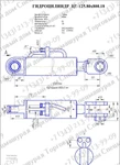 фото Гидроцилиндр стрелы Амкодор, ТО-28А, ЦГ-125.80х800.18