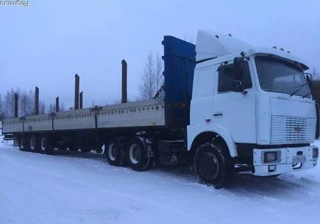 Фото Грузоперевозки маз полуприцеп борт коники