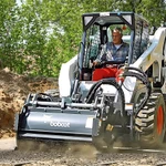 фото Аренда BobCat S650HF мини-погрузчик с фрезой для ямочного ремонта.